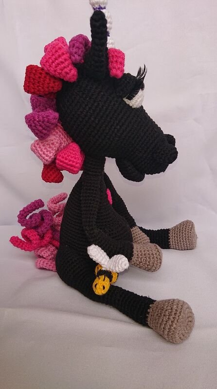 Einhorn Colorida, Häkelanleitung