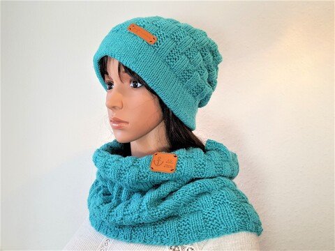 131 Strickanleitung Set Beanie Schlauchschal Tabea