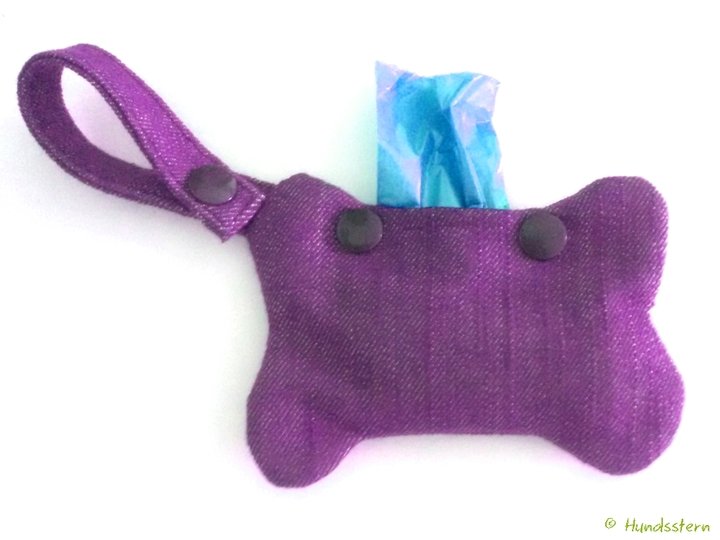 WALKIES BONE V1 Poo Bag Pouch, with facing. Sewing Pattern