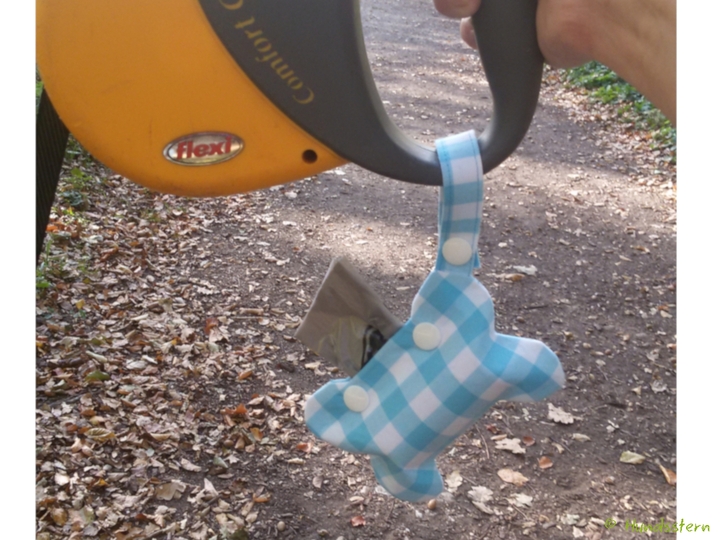 WALKIES BONE V1 Poo Bag Pouch, with facing. Sewing Pattern