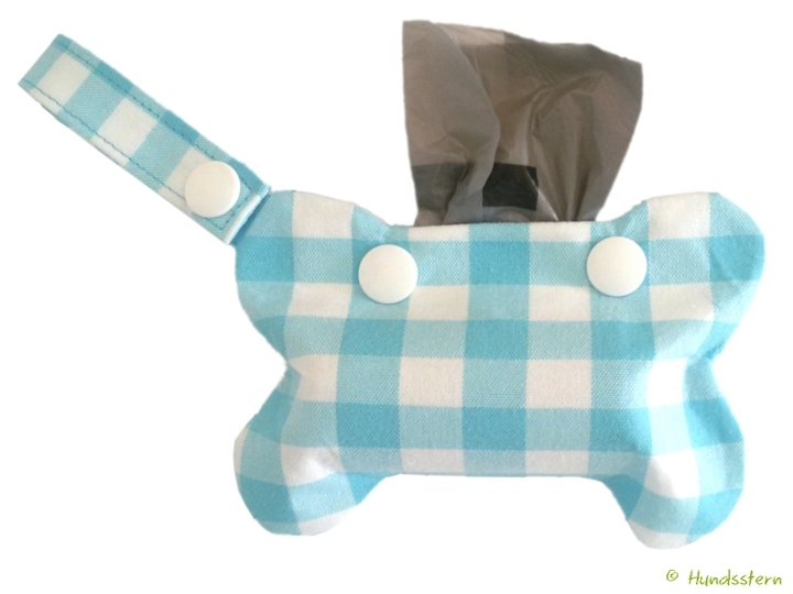 WALKIES BONE V1 Poo Bag Pouch, with facing. Sewing Pattern