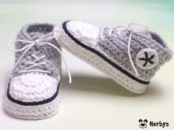 Babyschuhe Hakeln Baby Sneaker Hakeln