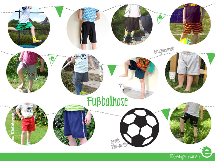 Fußballhose // Gr. 98–164 Schnittmuster & Näh-E-Book