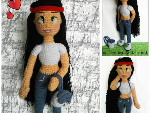 Milly doll crochet pattern PDF english- deutsch-dutch ternura amigurumi