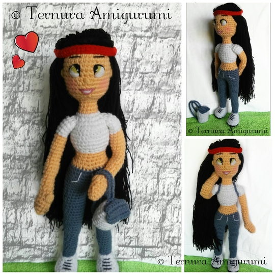 Milly doll crochet pattern PDF english- deutsch-dutch ternura amigurumi