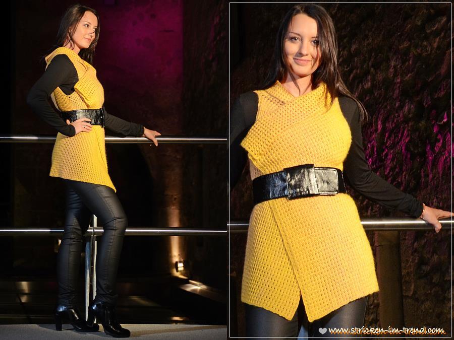 Häkelanleitung für ärmellose Weste | Peek-a-Boo Button Wrap #2