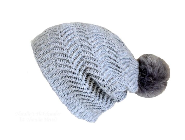 Beanie mit Zick-Zack-Muster (alle Gr.)