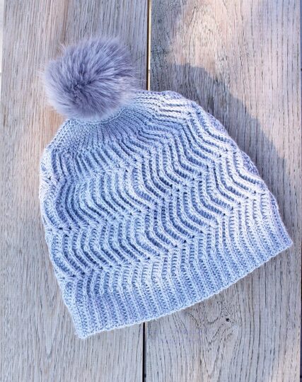 Beanie mit Zick-Zack-Muster (alle Gr.)