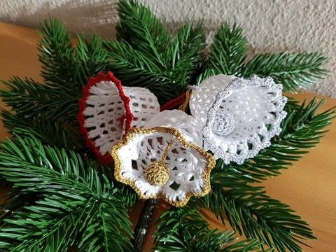 Häkelanleitung Weihnachtsdeko II Glocken