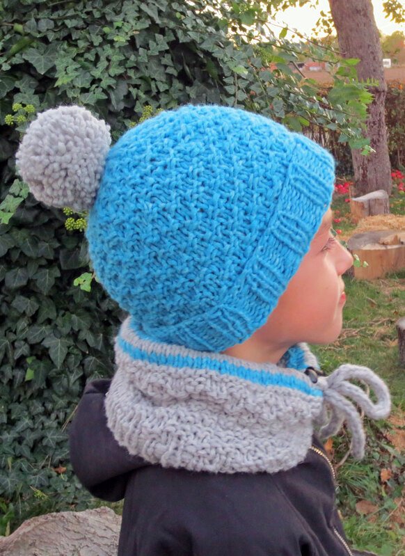 Strickanleitung Henri Kindermütze und Loop