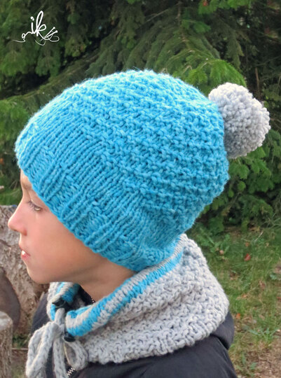 Strickanleitung Henri Kindermütze und Loop