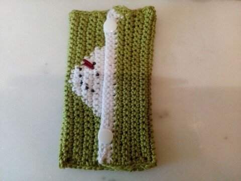 Taschentuchmäppchen "Schneemann"