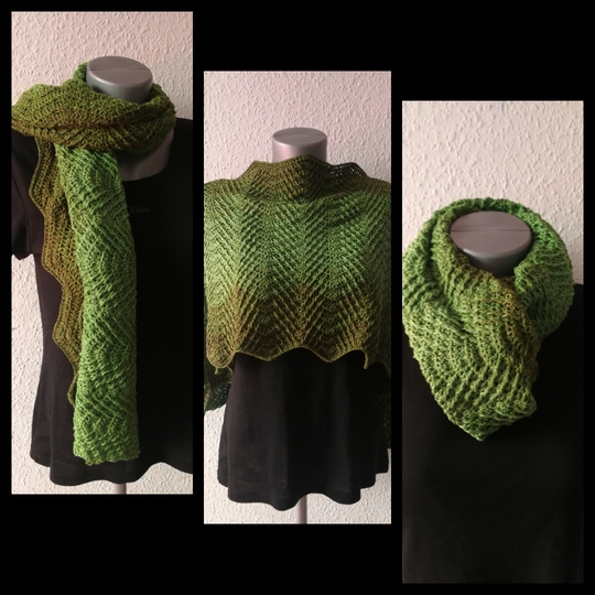 Häkelanleitung Stola "Wave"