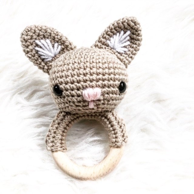 Häkelanleitung Babyrassel Katze - Bild 3