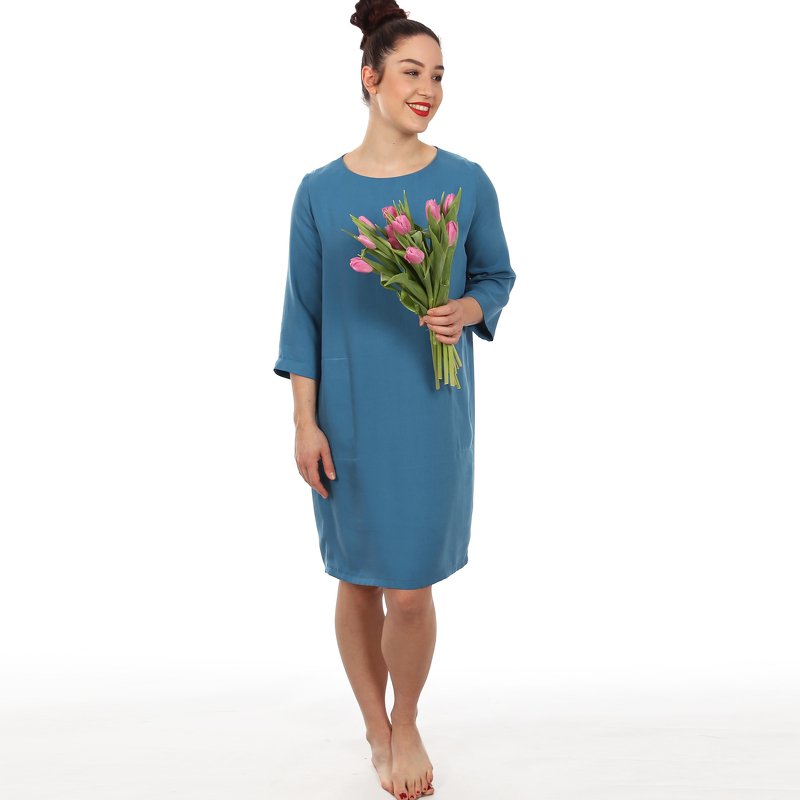 FRAU YUMA - Kleid mit Taschen und Kellerfalte im Rückenteil - Bild 5