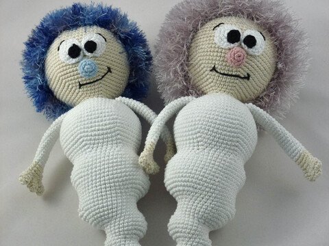 Eiszapfen-Wichtel XXL, Amigurumi, Häkelanleitung