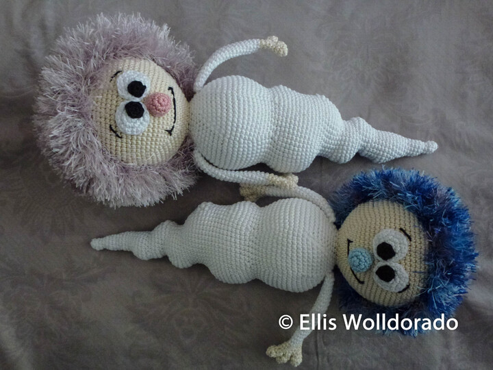 Eiszapfen-Wichtel XXL, Amigurumi, Häkelanleitung