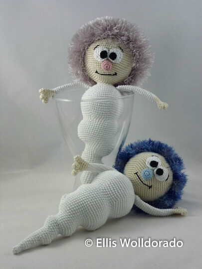 Eiszapfen-Wichtel XXL, Amigurumi, Häkelanleitung