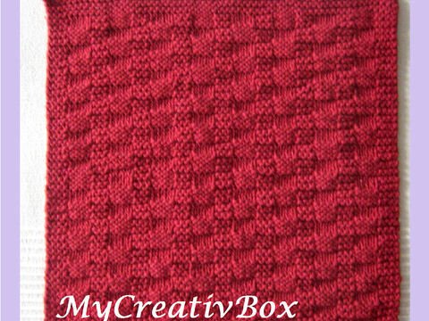 Waschlappen/Spültuch "Wellen" - gestrickt