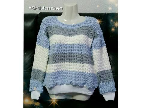 Häkelpulli "Missy" - PDF Häkel Anleitung - schnell & einfach - alle Größen