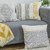 3-er Kissen-Set in Sashiko-Strick