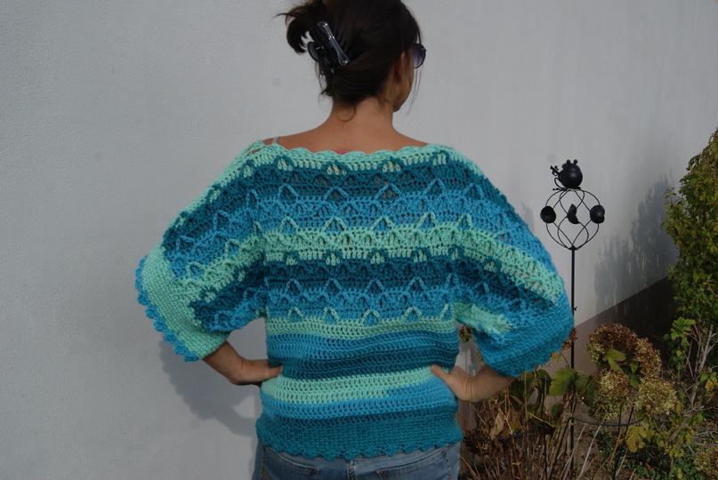 Set Häkelpulli und Mütze LOLLYPOP (für alle Größen)