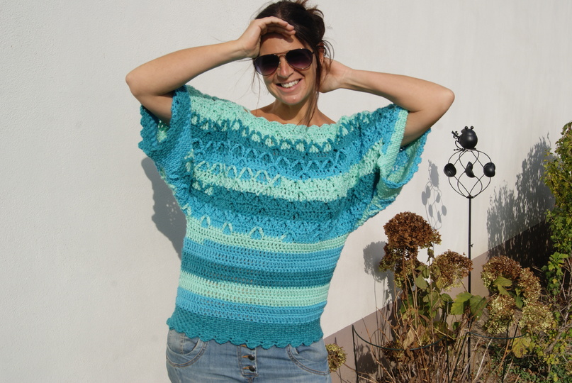 Set Häkelpulli und Mütze LOLLYPOP (für alle Größen)