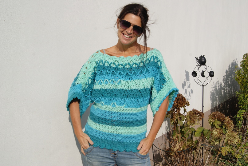 Set Häkelpulli und Mütze LOLLYPOP (für alle Größen)