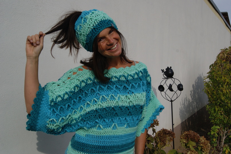 Set Häkelpulli und Mütze LOLLYPOP (für alle Größen)