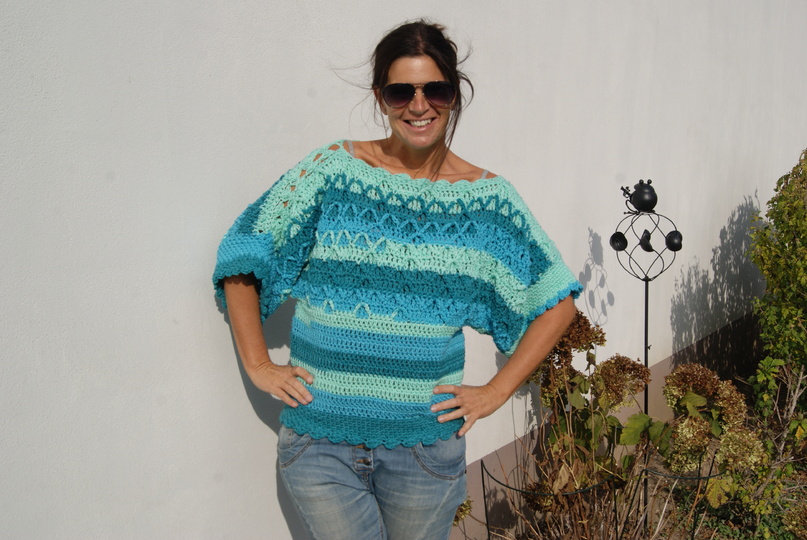 Set Häkelpulli und Mütze LOLLYPOP (für alle Größen)