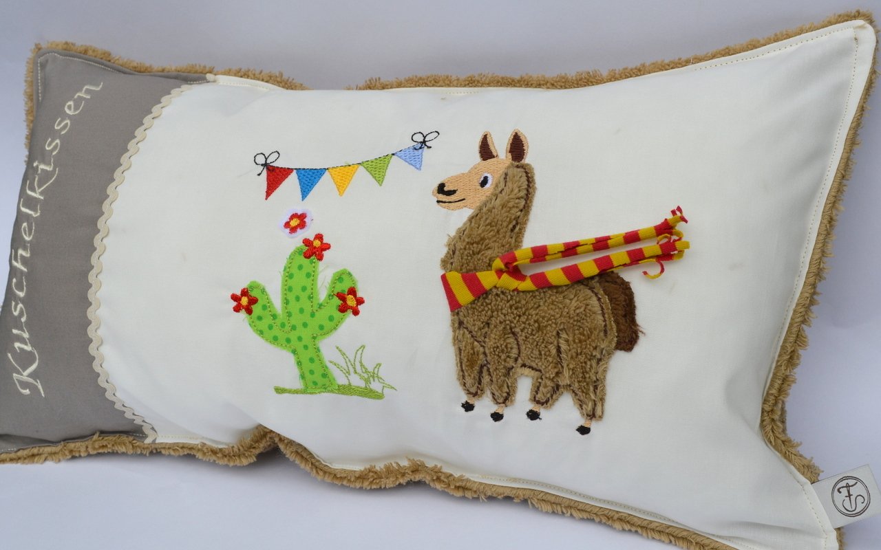 Stickdatei Lama mit Kaktus 3er SET 13x18cm - Bild 4