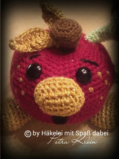 Häkelanleitung Amigurumi / Prinz Willipolt der III aus der Apfelmitte / Weihnachten