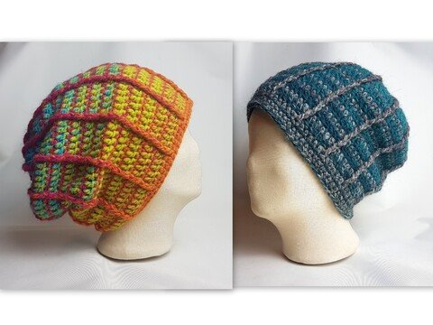 Häkelanleitung Mütze, Beanie aus Bobbel, für alle Größen