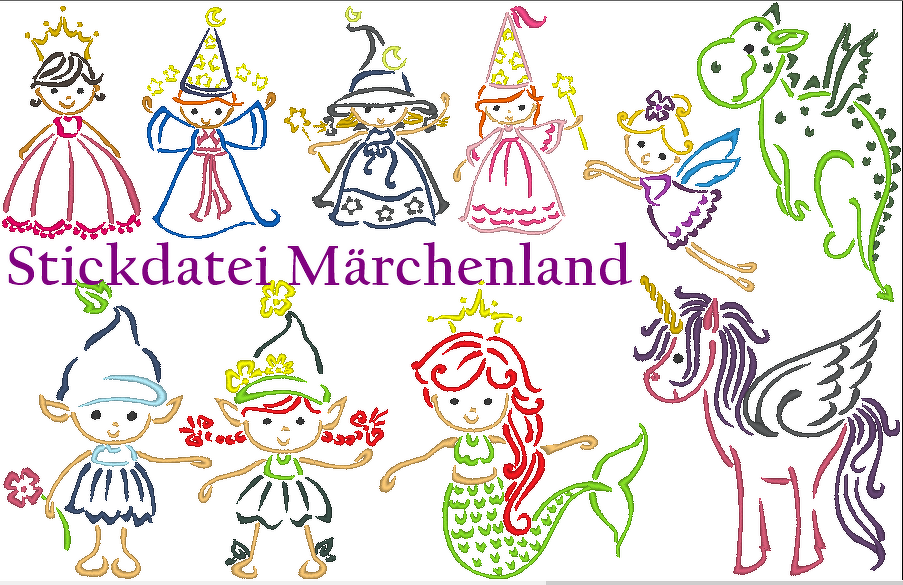 Märchenland Stickdatei