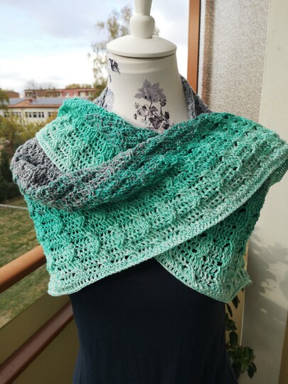 Dreieckstuch "Sideria", Häkelanleitung