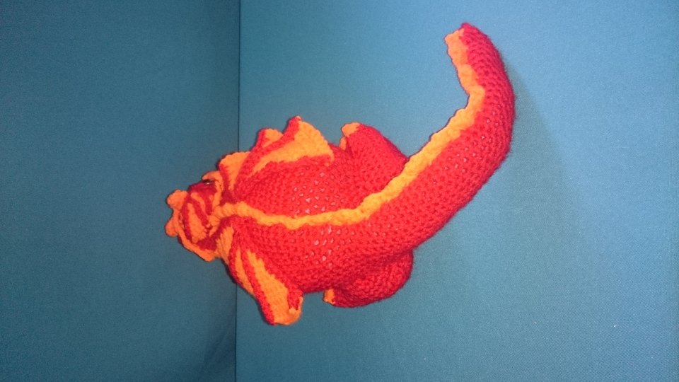 Liegender Drache Amigurumi