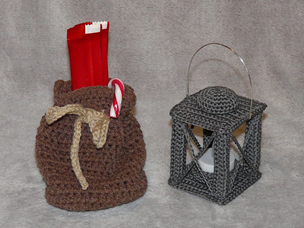 Häkelanleitung Weihnachtsmann mit Laterne - Bild 4