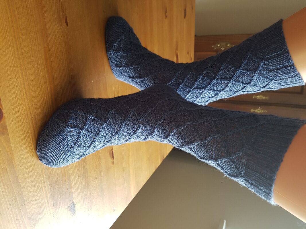 Socken Gitterwerk