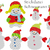 Schneemann Familie Stickdatei