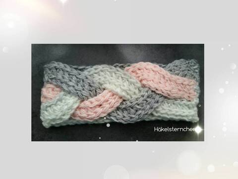 Häkelanleitung Stirnband "Zöpfchen" - einfach, schnell gehäkelt - alle Größen - Anfänger