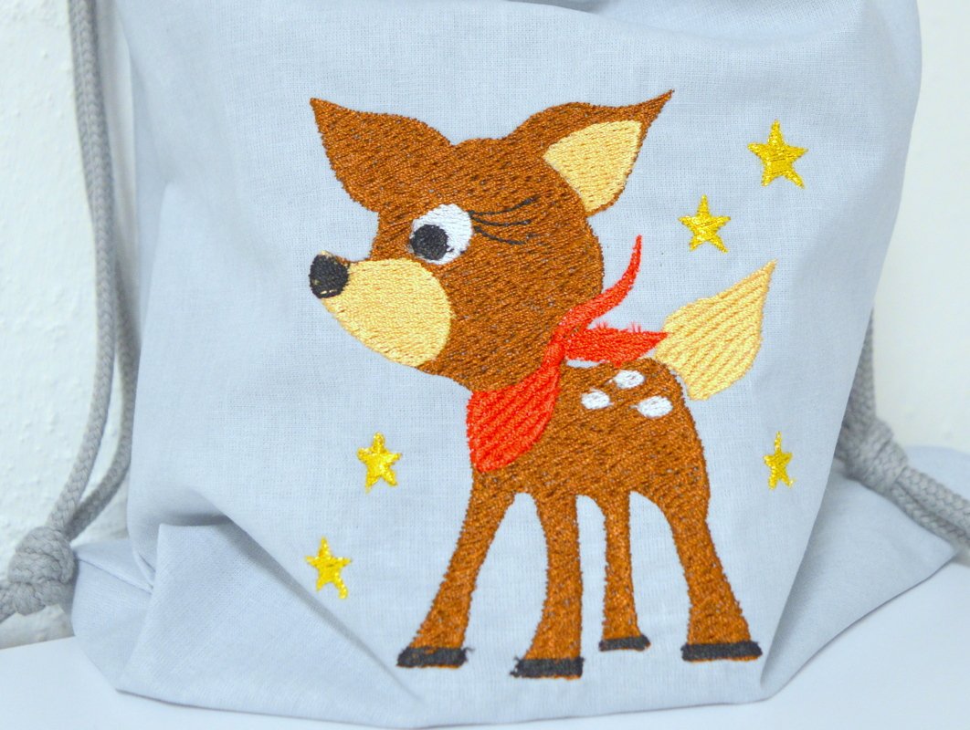 Stickdatei Reh großes SET für 10x10cm und 13x18cm Rahmen