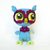 Amigurumi owl pattern. Crochet flower owl bird with big eyes