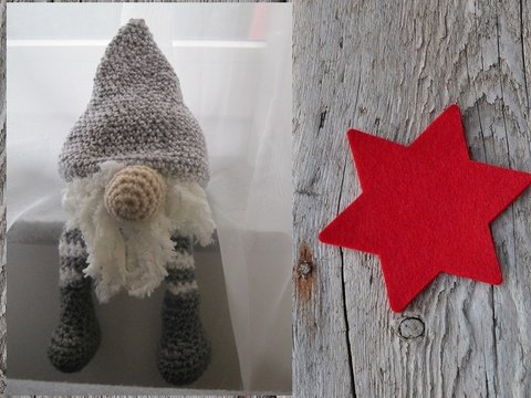 Häkelanleitung Wichtel 36 cm - Kantenhocker