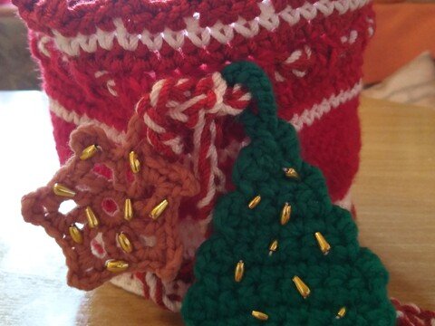 Häkelkörbchen , Geschenkskörbchen für Weihnachten