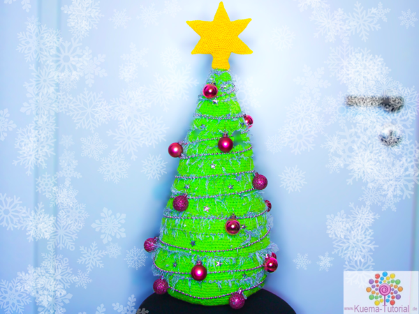 Christmas tree 50 cm (20 in) tall - crochet pattern