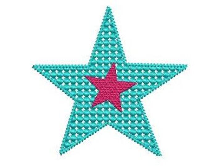 Stickdatei Sterne 7erlei für den 10x10cm Rahmen