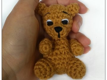 Crochet pattern for little bear PDF ternura amigurumi english