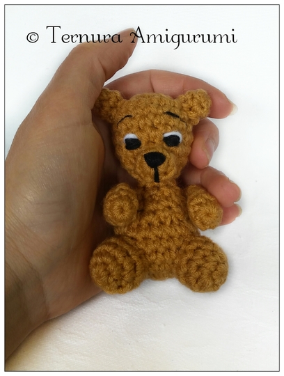 Crochet pattern for little bear PDF ternura amigurumi english