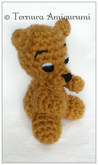 Crochet pattern for little bear PDF ternura amigurumi english