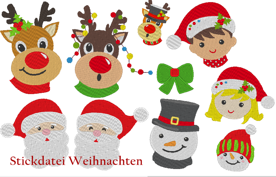 Weihnachten Stickdatei